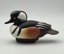 Ducks Unlimited Jett Brunet Hooded Merganser Mini Miniature Duck Decoy 2009