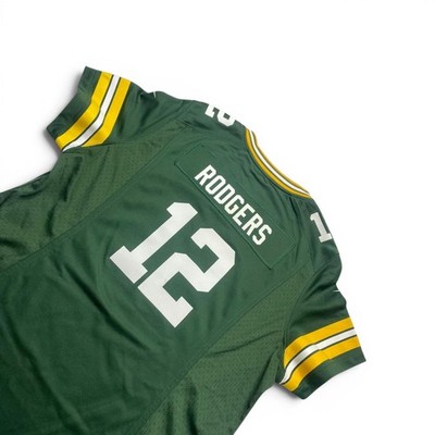 Nike Green Bay Packers Aaron Rodgers #12 Green Women s XL NFL On Field Y2K