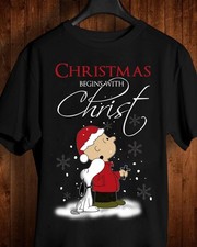 Peanuts Snoopy Merry Christmas T-Shirt S-4XL