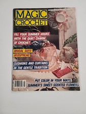 MAGIC CROCHET MAGAZINE 55 August 1988 - Tablecloths, Doilies, Mats - 42 Designs