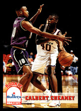 1993-94 SKYBOX HOOPS #416 CALBERT CHEANEY WASHINGTON BULLETS ROOKIE CARD NBA. rookie card picture