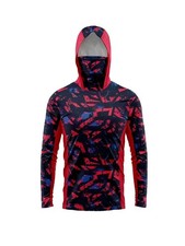 Men's Hooded Fishing Shirt UPF 50 Sun Protection Quick Dry Long Sleeve Outdoor