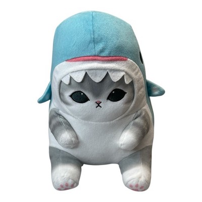 Mofusand Sea Creature Nyan Whale Shark Grey Tabby Cat Plush Japan
