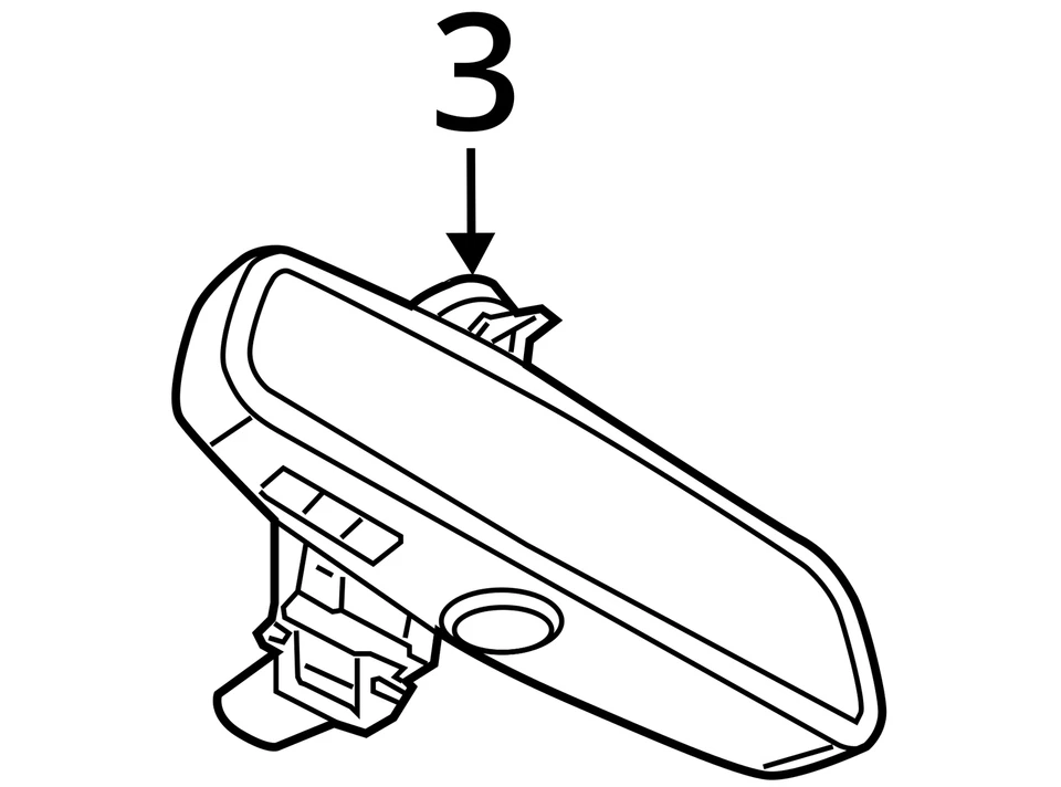 Espejo retrovisor BMW 540I 2019-2020 OEM con abridor de puerta de garaje *luz rasguños* Foto 4 de 4