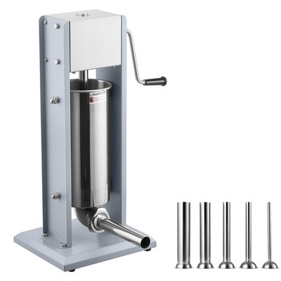 Uimoso Manual 5L Sausage Stuffer Maker Meat Filler Machine with 5 Nozzles