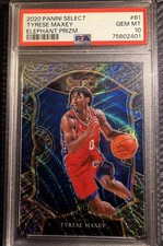 2020 Tyrese Maxey Select Elephant Prizm Rookie RC PSA 10
