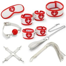 8pc Bondage and Fetish Nurse BDSM Bondage Kit