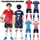 Personalized Football Kids Boys Girls kit Shirt Training Set Birthday Gift
