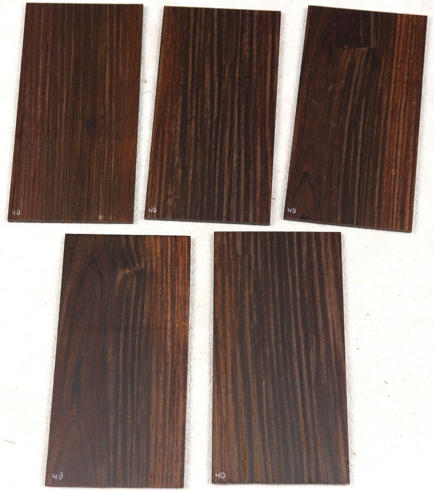 Ribbon figure Cocobolo rosewood guitar headplate / peghead 4x8x.17 ...