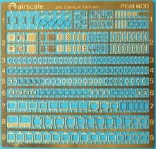 Airscale 1/48 Modern Jet Cockpit Photo-etched Sheet