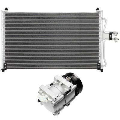 1 x AC Compressor + 1 x AC Condenser assembly For 2001-2004 Ford Escape