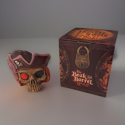 Disney World The Beak and Barrel Pirate Skull Mug Magic Kingdom