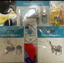 Tokyo Disney Sea 25th Anniversary Charm Set Mickey Donald 3 pcs Used