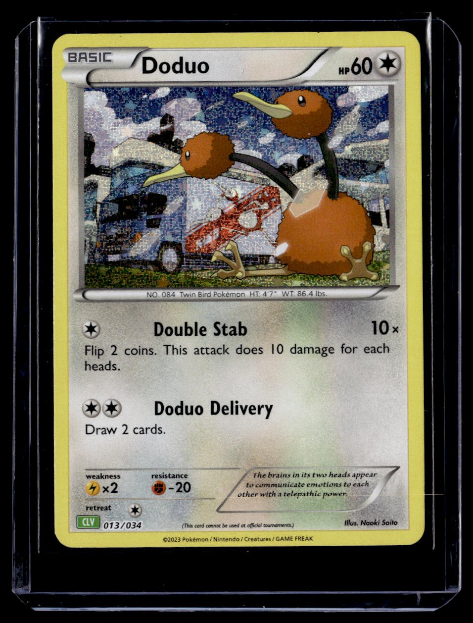 Doduo 013/034 HoloTrading Card Game Classic CLV Pokemon 2023