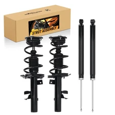 4pcs Front & Rear Struts w/Coil Spring Assembly For Ford Focus 2013-2018