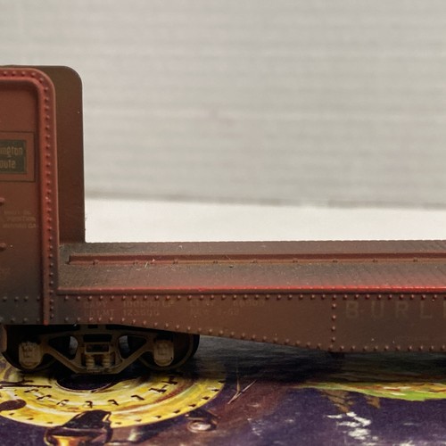 Scala HO Athearn, auto in legno di polpa 40', Burlington, rosso #95126 CB&Q 1452 usurata dalle intemperie - Foto 3 di 11