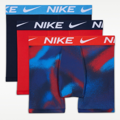 Nike Dri-FIT Essential Micro Jugend Boxershorts Jungen Große 14-16 Blau Rot 3er Pack - Bild 1 von 11