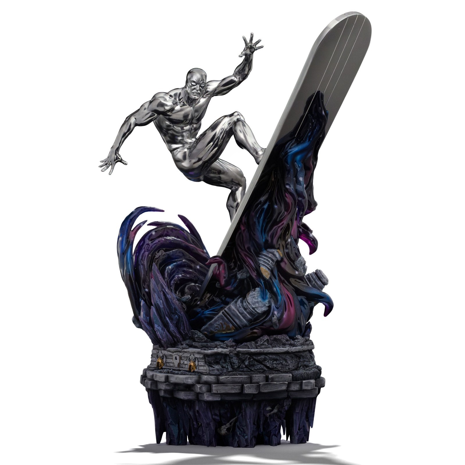 PREORDER Marvel Comics Infinity Gauntlet Diorama Statue Silver Surfer Deluxe