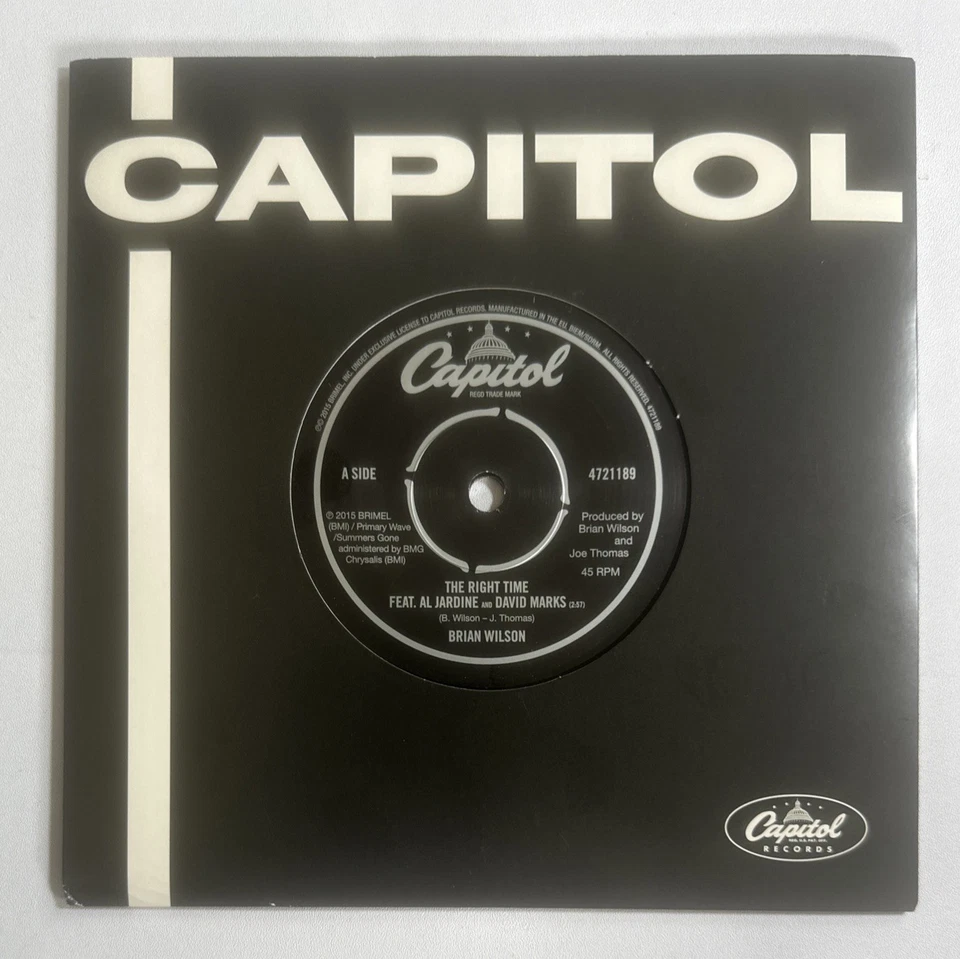 Brian Wilson  The Right Time 7" Vinyl Single (RSD) New/Unplayed - EU Capitol NM - Image 2 of 4