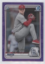 2020 Bowman Draft Chrome Purple Refractor 134/250 Levi Prater #BD-125 0l8