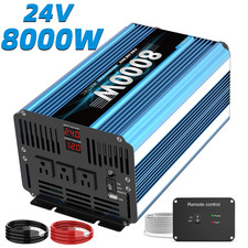 3000W/8000W pure Sine Wave Inverter  12V DC to 110V AC  Dual USB  RV/Camp
