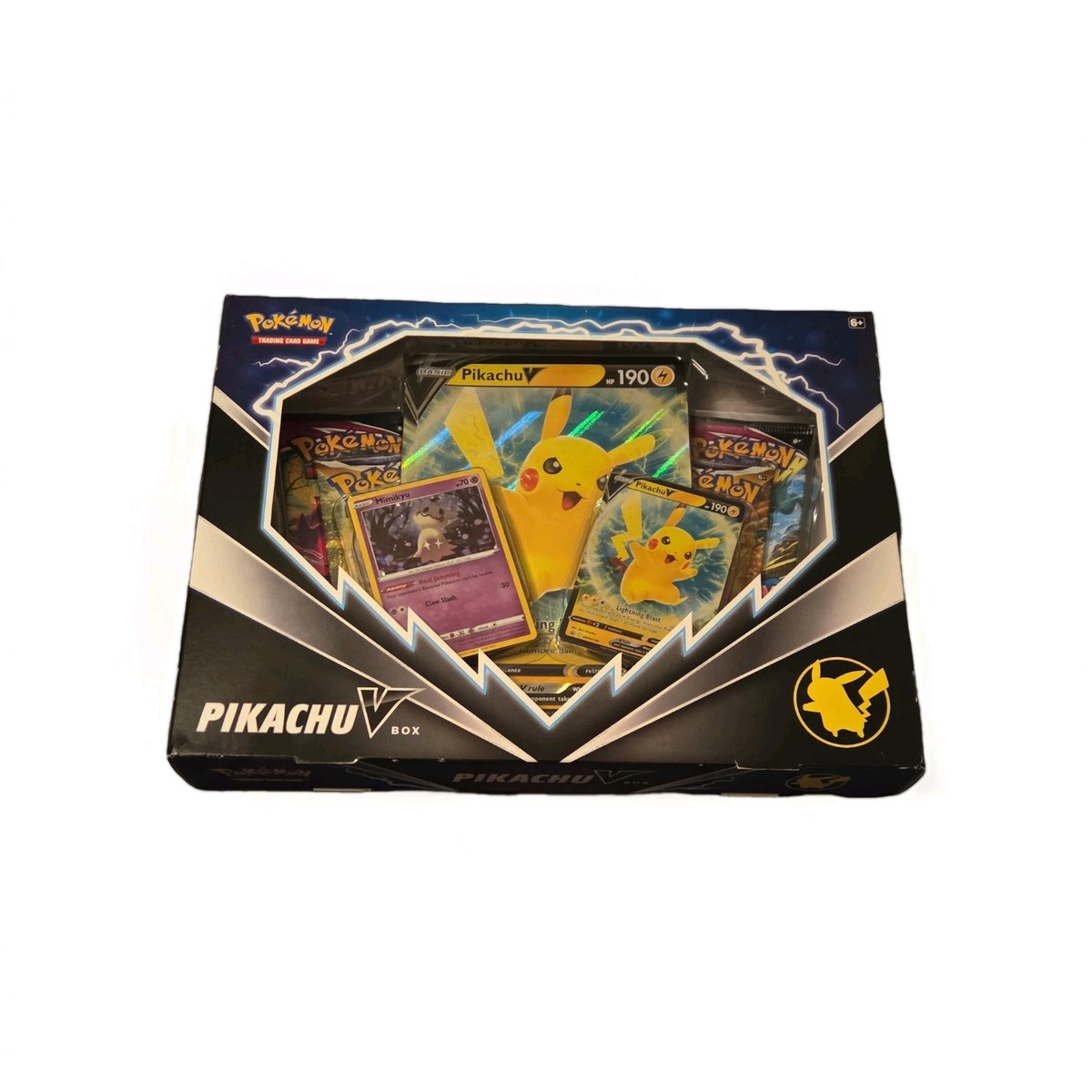 Pokemon TCG Pikachu V Box Collector's 4 Booster Box w/Jumbo