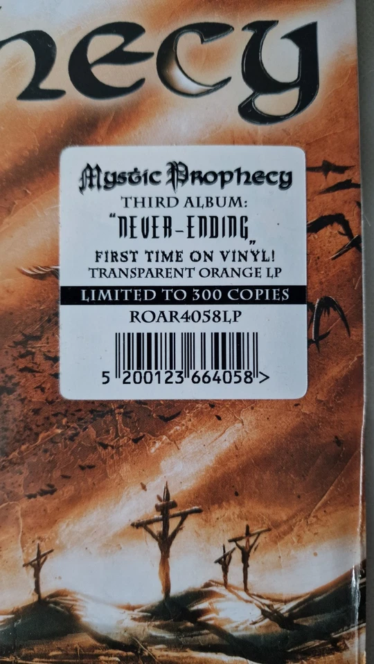 Mystic Prophecy, Never Ending Orange Vinyl (Limited Edition) New Sealed - Image 3 of 3