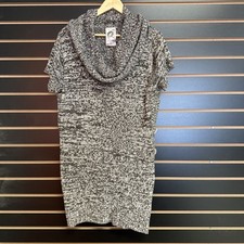 Extra Touch Sweater Dress Tunic Grey Knit Size 2X