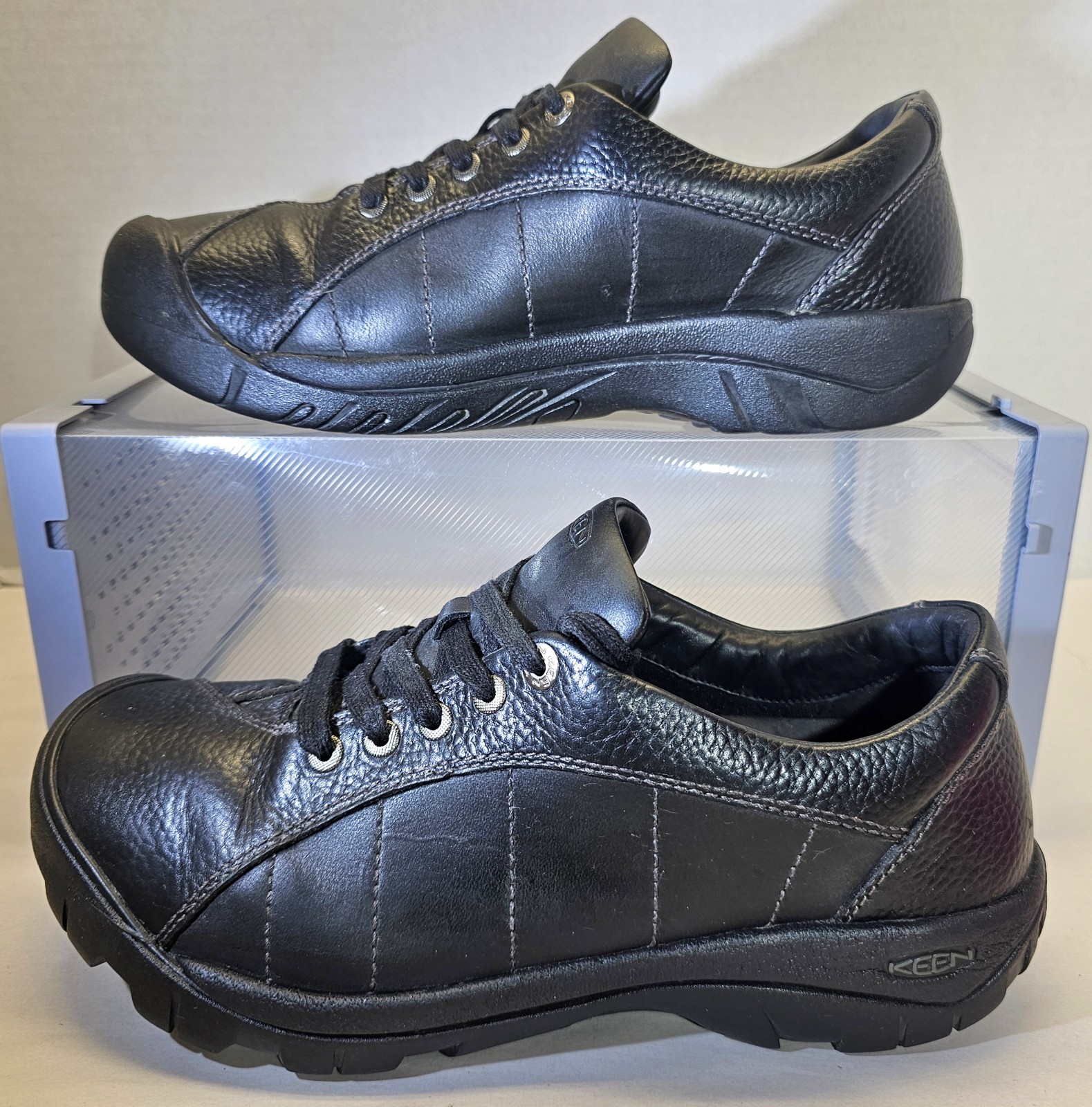 Scarpe stringate Keen donna Presidio in pelle nera misura 9 5