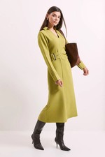 Principles Chartreuse Shirt Dress Womens Daywear Dresses