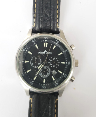 JACQUES LEMANS JL 1-1120 Herren Uhr Chronograph Armbanduhr