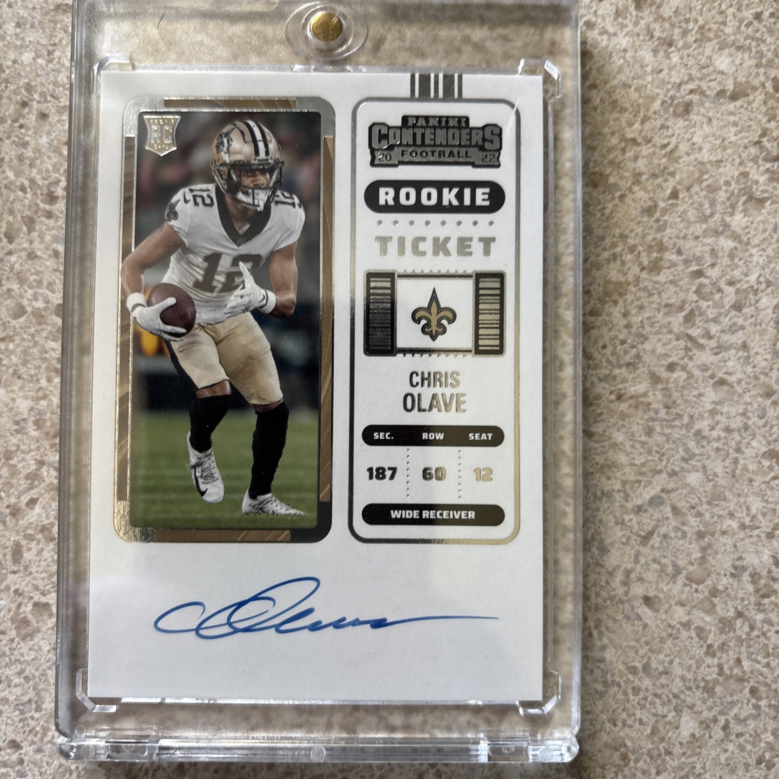 2022 Panini Contenders - Rookie Ticket RPS Chris Olave #109 (AU, RC)