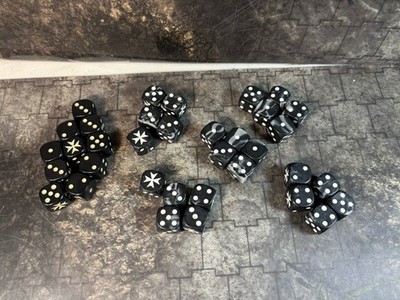 Warhammer 40K Black Templars Space Marines Dice Set 35x (#2627)