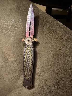 Falcon Knives Folding Pocketknife Dagger shaped blade
