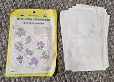 Lot of Aunt Martha's and Open Box HOT IRON TRANSFERS See Photos Dogs Cat Holiday