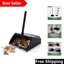 Durable Upright Dustpan with Comb Teeth - Perfect for Indoor/Outdoor Cleaning