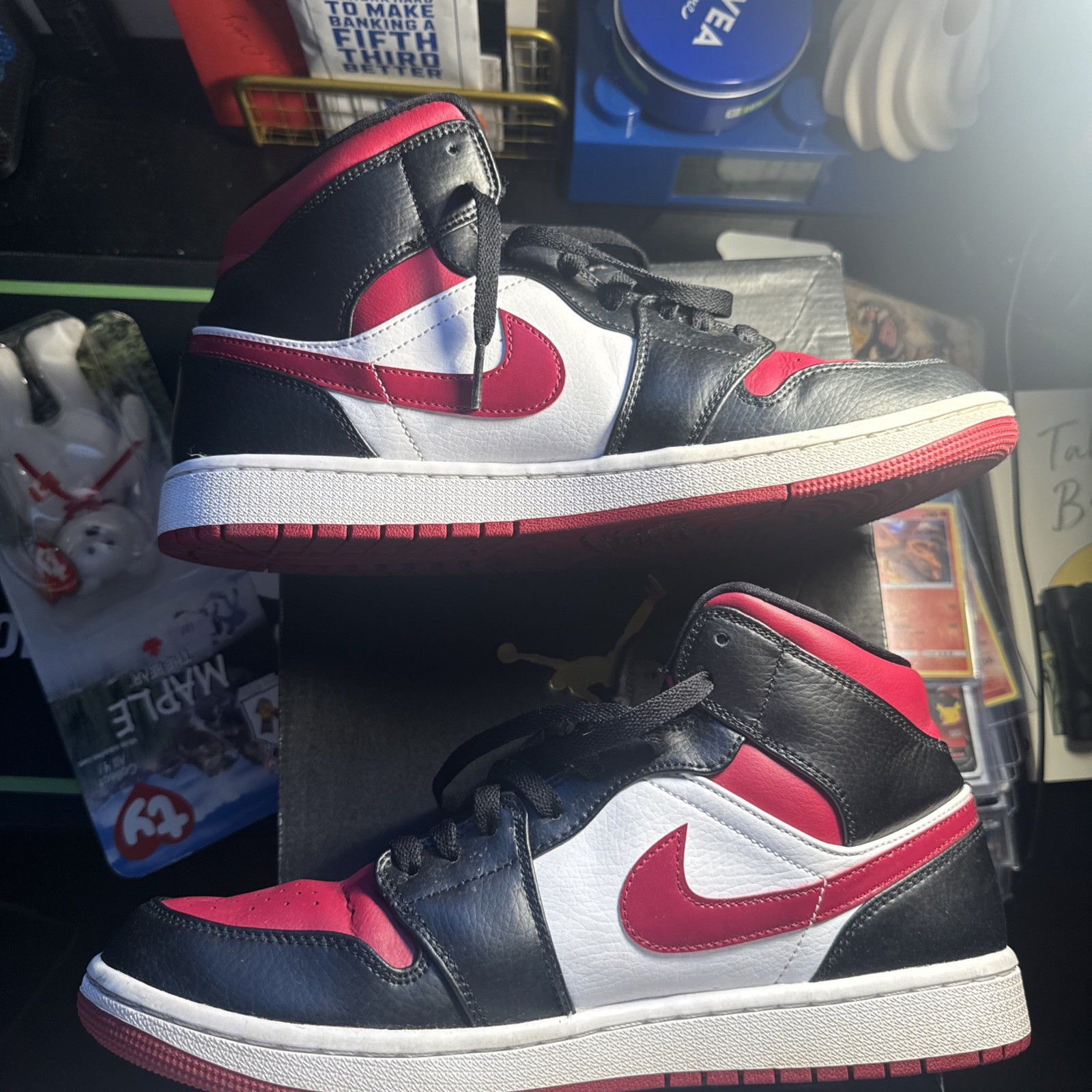 Size 10.5 - Air Jordan 1 Mid Noble Red