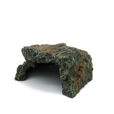 Reptile Rock Hide Cave, Aquarium Habitat Decor Rock Tortoise Hideout for Liza...