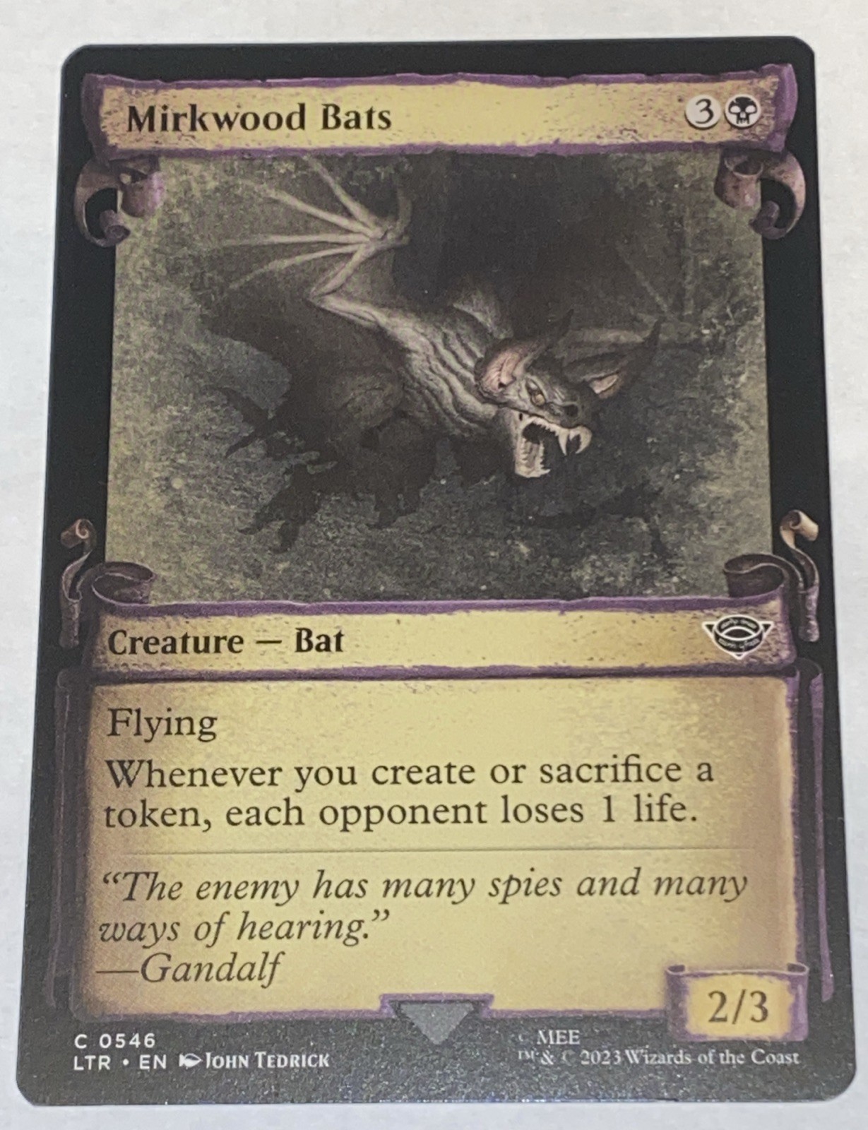 Mirkwood Bats Showcase Scrolls Universes Beyond LOTR Tales of Middle Earth Regular