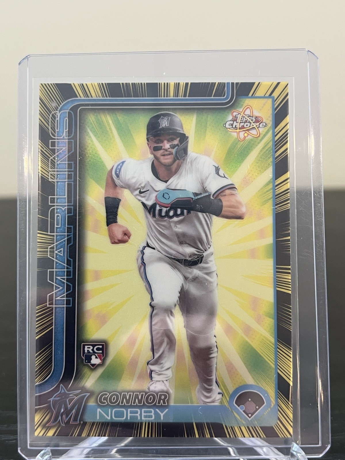 2025 Topps Chrome Connor Norby Radiating Rookies #RR-10 Marlins RC