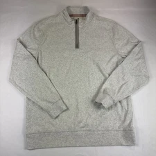 The Normal Brand 1/4 Zip Pullover Men’s L Gray Heather Long Sleeve Sweatshirt