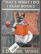 THAT'S WHAT I DO Read/Drink/Know Things  Tin Sign 12'' X 8'' NEW/FREE SHIPPING