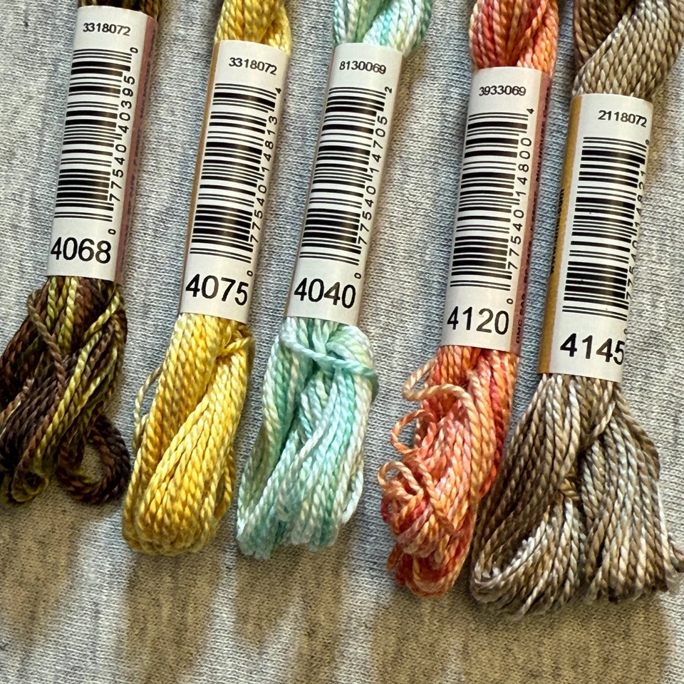 10 DMC Perle Color Variations Size 5 Pearl Cotton Thread No Repeats NOS - Image 4 of 4