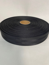 50 yd roll BLACK med. Nylon 4 or 6 panel/band webbing 1 1/2 inch wide bag strap