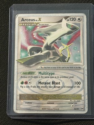 Arceus LV.X 95/99 Platinum Arceus Pokemon Card Holo Foil Rare LP