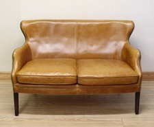 Artsome Coach House Tan Distressed Leather 2 Seater Sofa