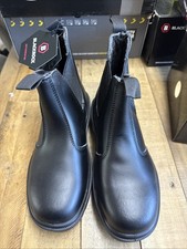 Blackrock Dealer Work Safety Boots, Steel Toe Cap, BLACK SIZE UK 6