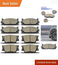 Efficient Installation Ceramic Brake Pads for Lexus ES & Toyota Models - 8 Pack