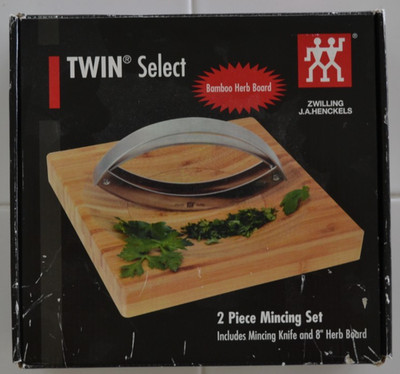 Zwilling J.A. Henckels 2 Piece Mincing Set -- Mincing Knife and 8'' Herb Board