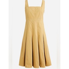 J.Crew Pleated A-line Chino Dress Size 6